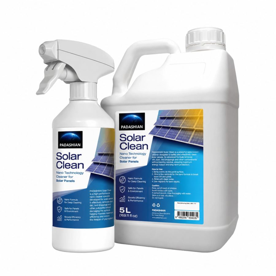 مایع شوینده نانو پنل خورشیدی | Nano solar panel cleaner